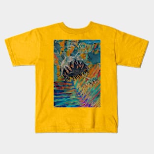 ABSTRACT SUNFLOWER COLORFUL Kids T-Shirt